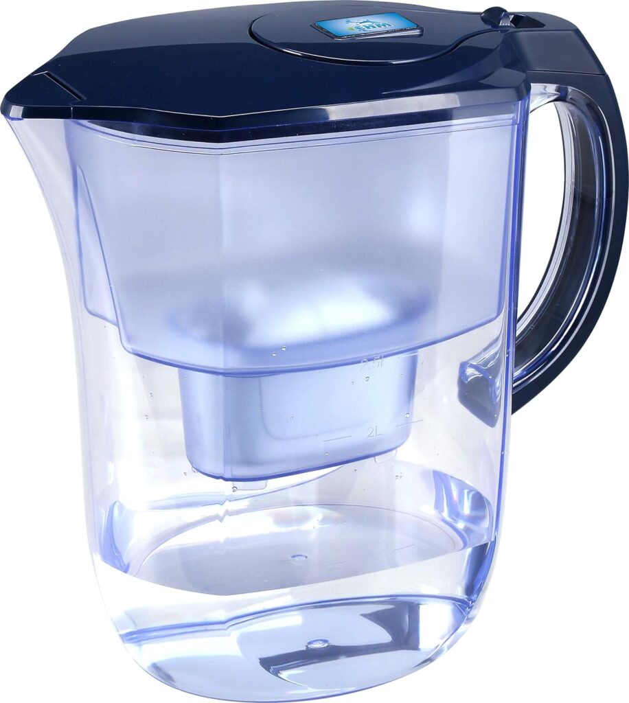 Ehm Ultra Premium Alkaline Water Filter Pitcher - 3.8L, Activated Carbon Filter- BPA Free, Healthy, Clean,  Toxin-Free Mineralized Alkaline Water in Minutes- Up to 9.5 pH-2023