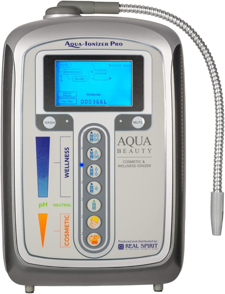 Aqua Ionizer Deluxe 5.0 | Water Ionizer | 7 Water Settings | Home Alkaline Water Filtration System | Produces pH 4.5-10.5 Alkaline Water | Up to -600mV ORP | 4000 Liters Per Filter